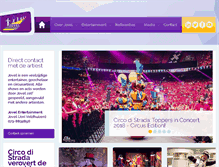 Tablet Screenshot of jovelentertainment.com